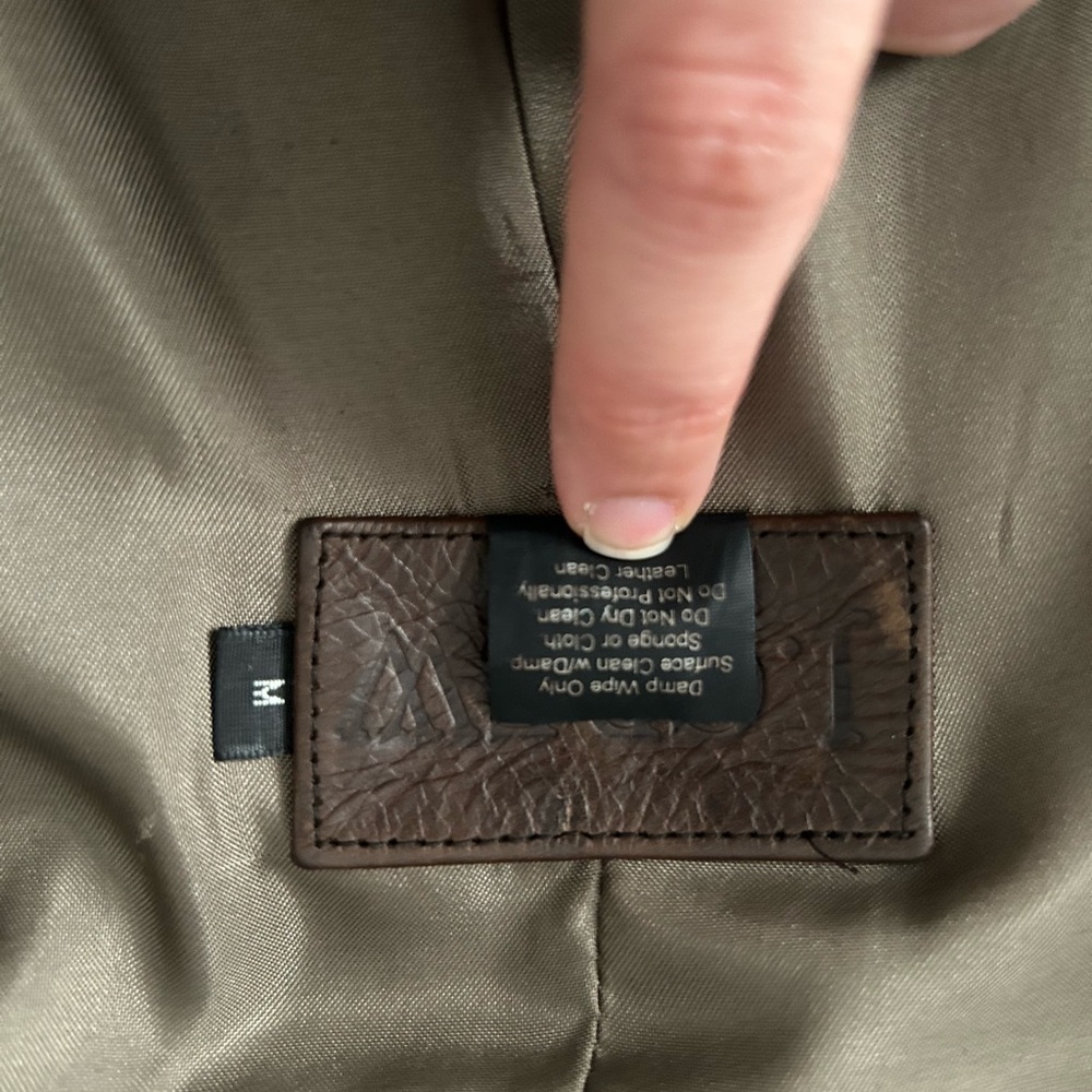 J. Crew Men's Brown Leather Jacket - Picture 4 of 11